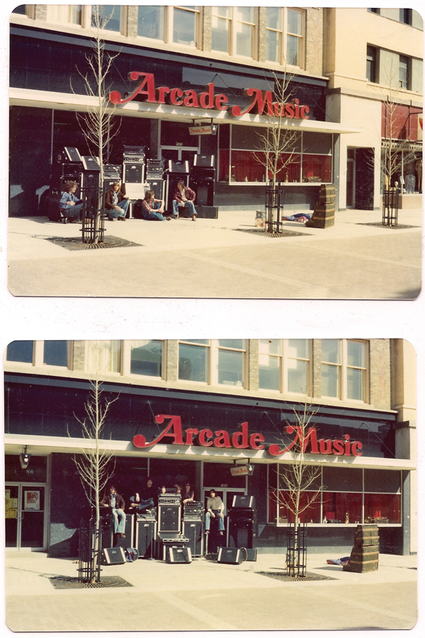 Arcade Music Store circa 1977